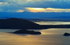 Sunset on Lake Titicaca - Peru